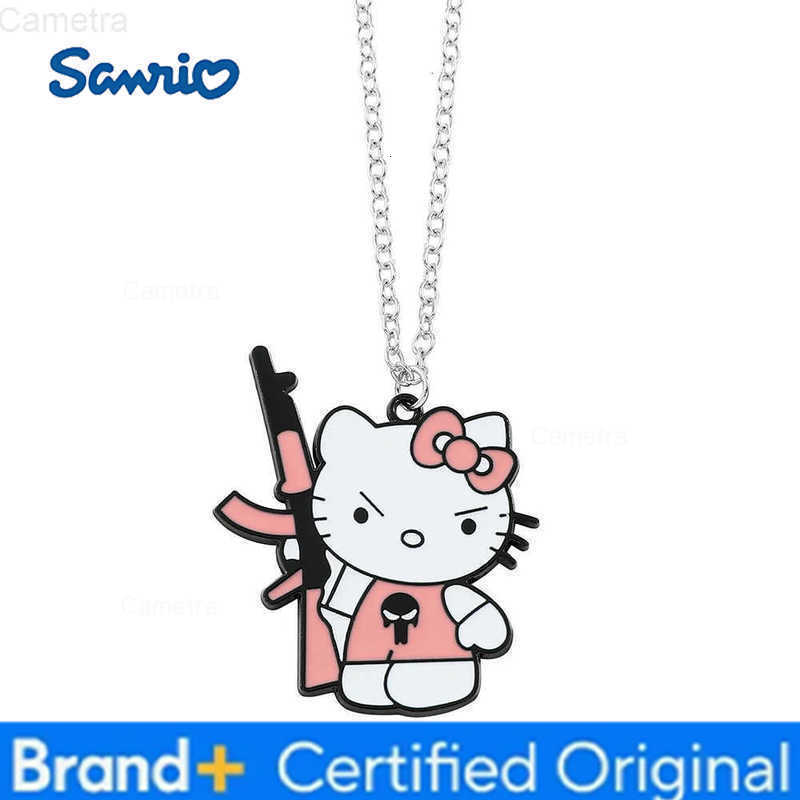 Sanrio Hello Kitty Necklaces Cute Funny Kitty Cat NeckChain For Women Girls Fashion Jewelry Ornaments Gifts H251229