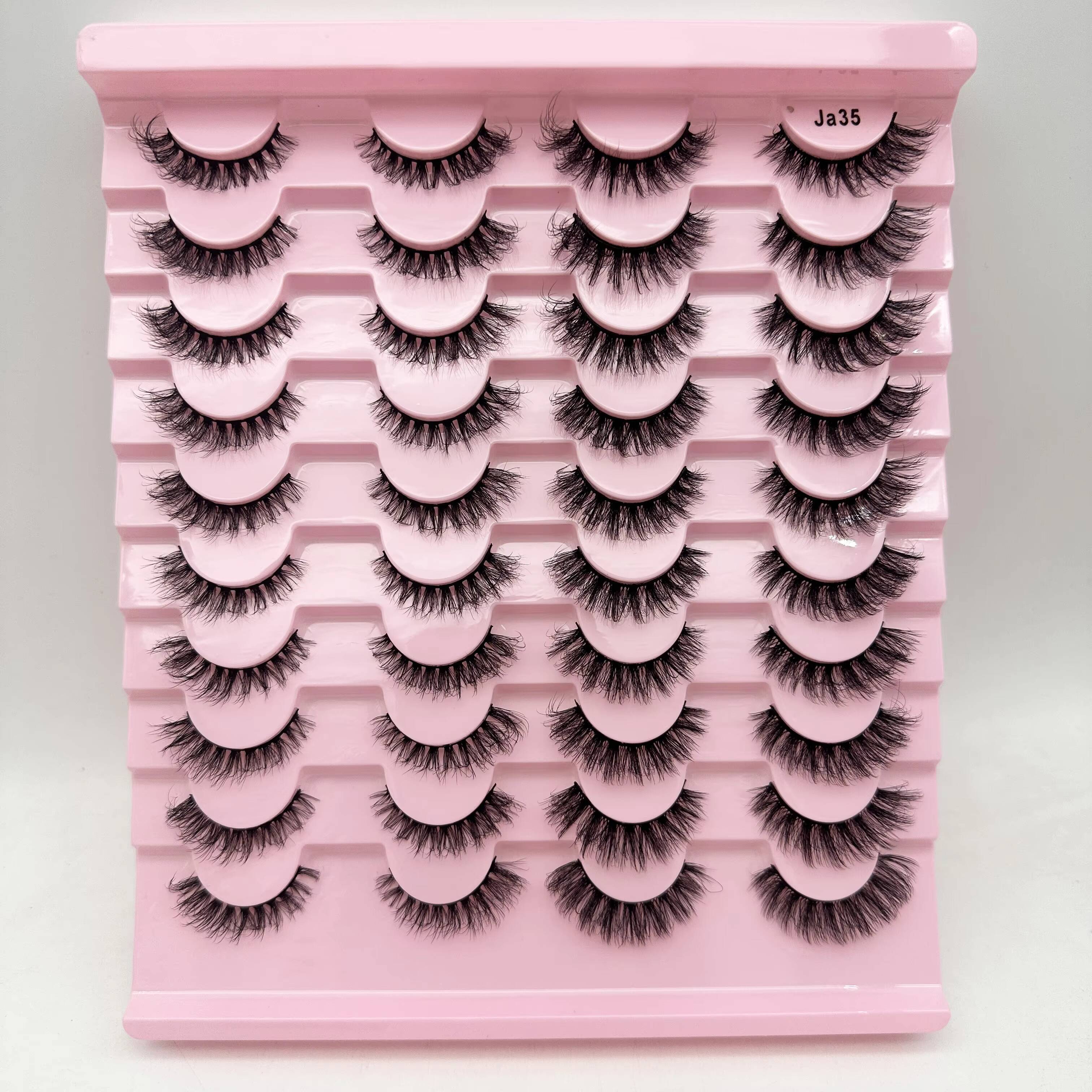 Mix 20Pairs 3D Mink Lashes False Eyelashes Fluffy Wispy Natural Eye Lash Mink Soft Eyelash Supplies Full Strip Lashes