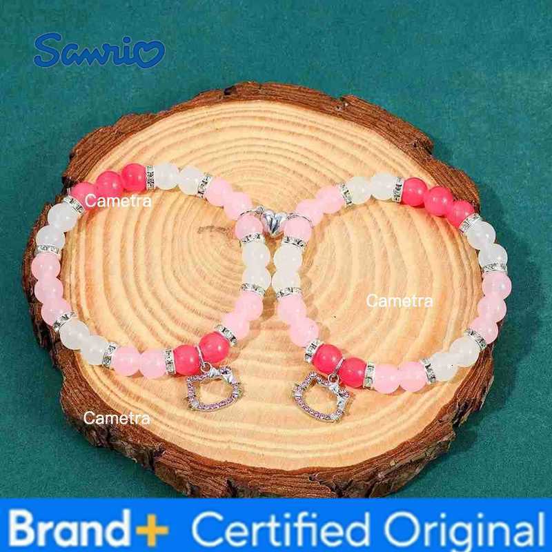 Sanrio Hello Kitty Beaded Bracelet Cute Cartoon Hollow-out Head Portrait Fashion Accessory for Girls Party Festival Gift H2512291