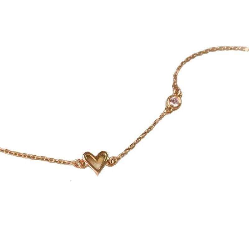 925 Sterling Silver Plating 14K Gold Zircon Heart Bracelets Exquisite Adjustable Bracelet For Women Jewelry 25H1229