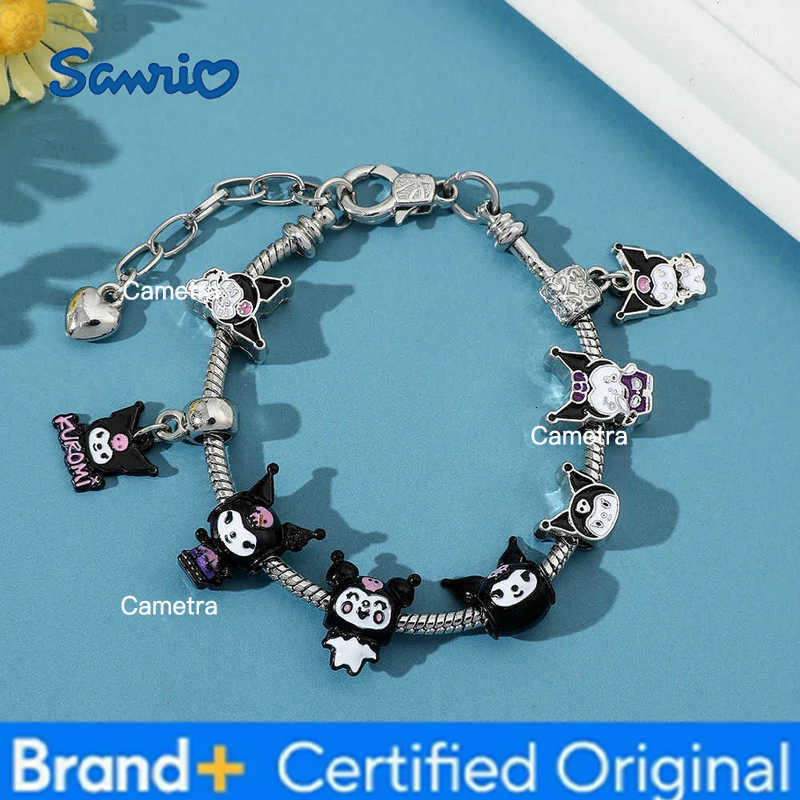 Sanrio Kawaii Kuromi Charms Bracelet Cute Kuromi Bangles for Women Luxury Chains Y2k Jewelry Bracelet Party Accessories H251229