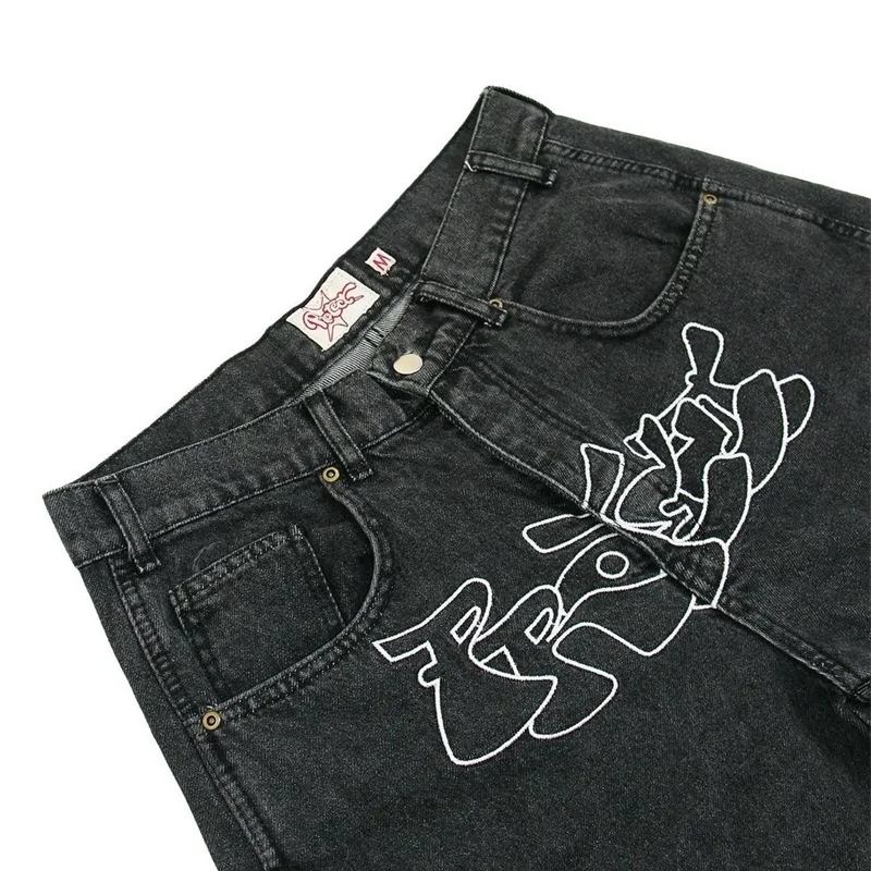 Y2K Streetwear ed Shorts Man Woman Clothing Harajuku Hip Hop Baggy Denim Gym Gothic Summer Basketball 251218