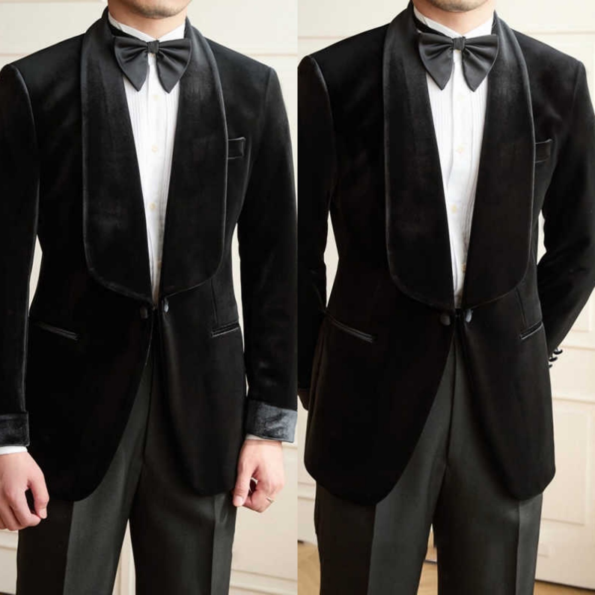 Classic Wedding Tuxedos Velvet 1 Piece Set Jacket Men Suit Exquisite Shawl Lapel Single Breasted Evening Groom Coat Customized