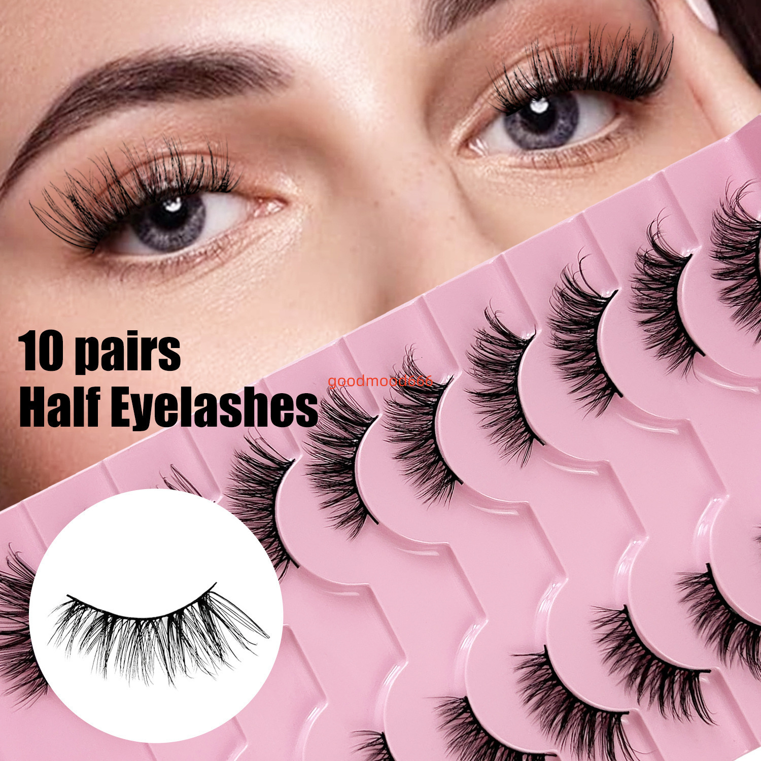 Wholesale Natural 3d Eyelashes Faux Mink Eye Lash Vegan Mink Lashes 12mm 15mm 20mm False Eyelash Vendor
