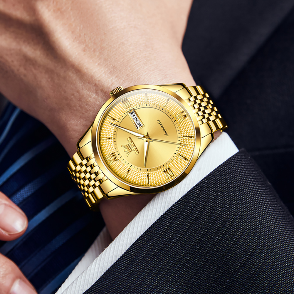 OLEVS Designer fully automatic mechanical watch men's watch light luxury waterproof night light versatile daily business men's watch