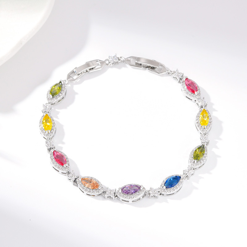 Luxury Brand Designer Jewelry Light Luxury Bracelet Men's European And American Heavy Zircon Jewelry Women's High-End Sense Of Temperament N