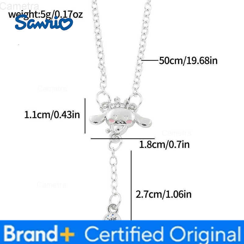 Sanrio kawaii Series Necklace Cute Cartoon Cinnamoroll Hello Kitty Necklace for Girls Birthday Party Jewelry Accessories Gifts H2512291