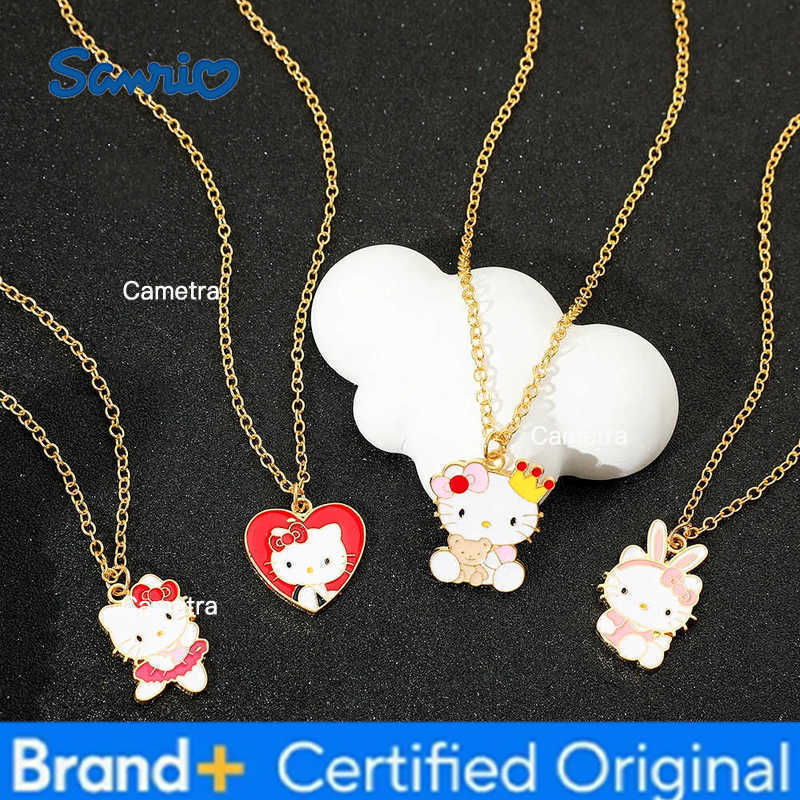 Sanrio kawaii Series Necklace Sweet Cute Hello Kitty Pendant Necklace Girls Birthday Party Jewelry Gifts H251229