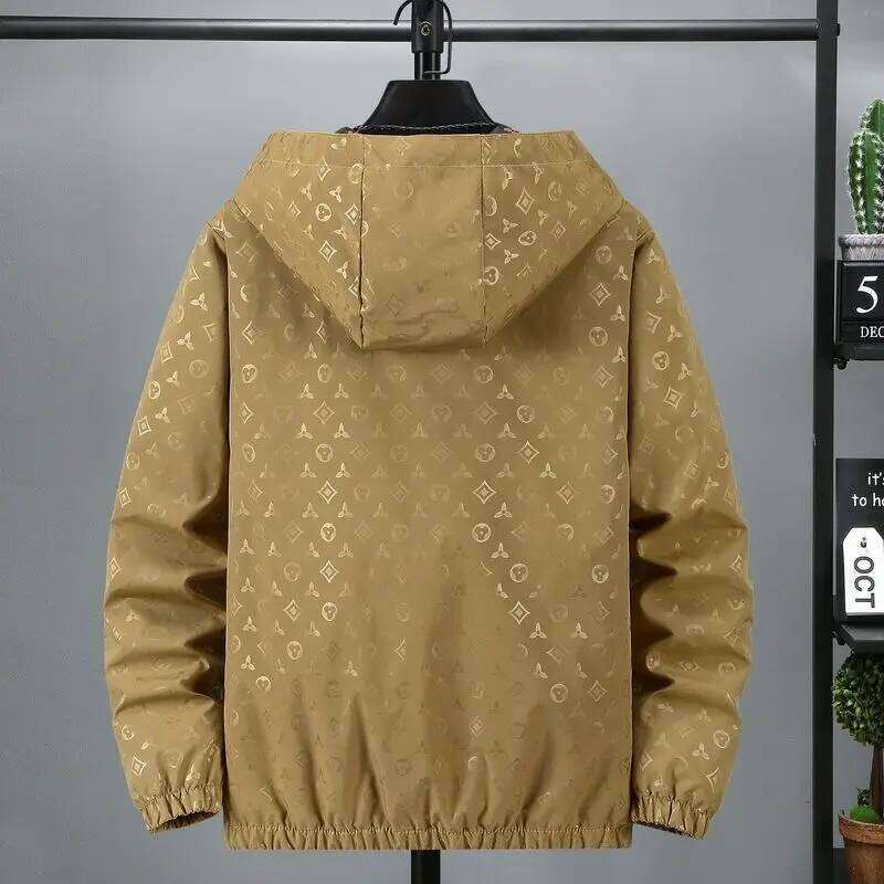 Spring and Autumn trendy brand personalized coat men's new wear versatile casual hooded long-sleeved youth popular sports jacket