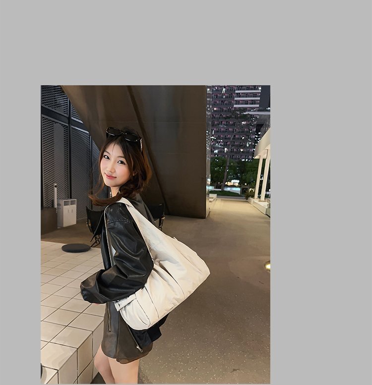 Soft leather casual retro tote bag crossbody bag