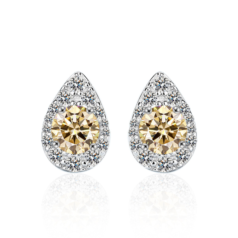 Fashionable Water Droplet Shaped Earrings High End And Simple Temperament Mozambique Earrings Are Suitable For Daily Wear And Exquisite Gift Earrings