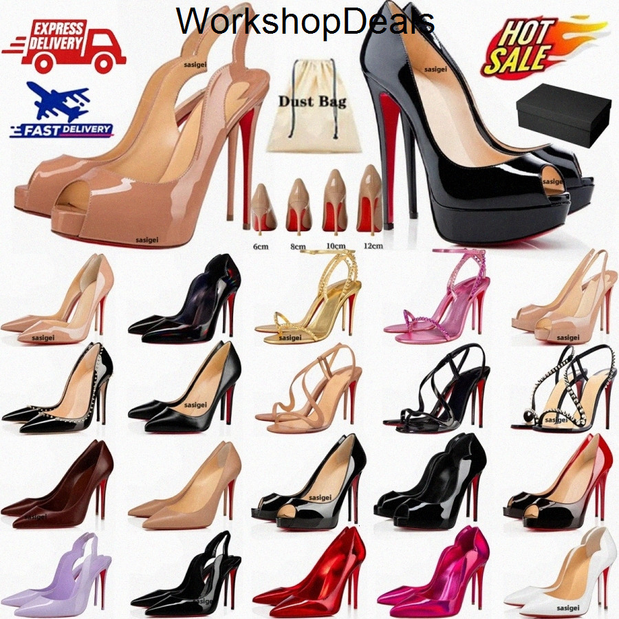 Red Bottomed Designer Womens High Heel Heels Dress Black Nude Leather Peeptoes Sexy Pointed Wom christian louboutinshoes women louboutinheels louboutinlies 2KRT