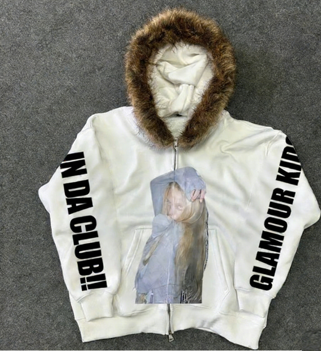 Women's Hoodies Harajuku Graphic Print Women Hooded Sweatshirt Aesthetics Hip Hop Grunge Goth HipHop Streetwear No Pocket