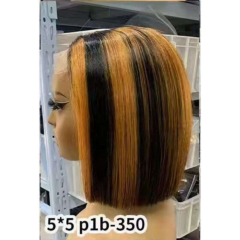 Bob Straight 2*6 5*5 Lace Wig 100% Human Hair Aimeier