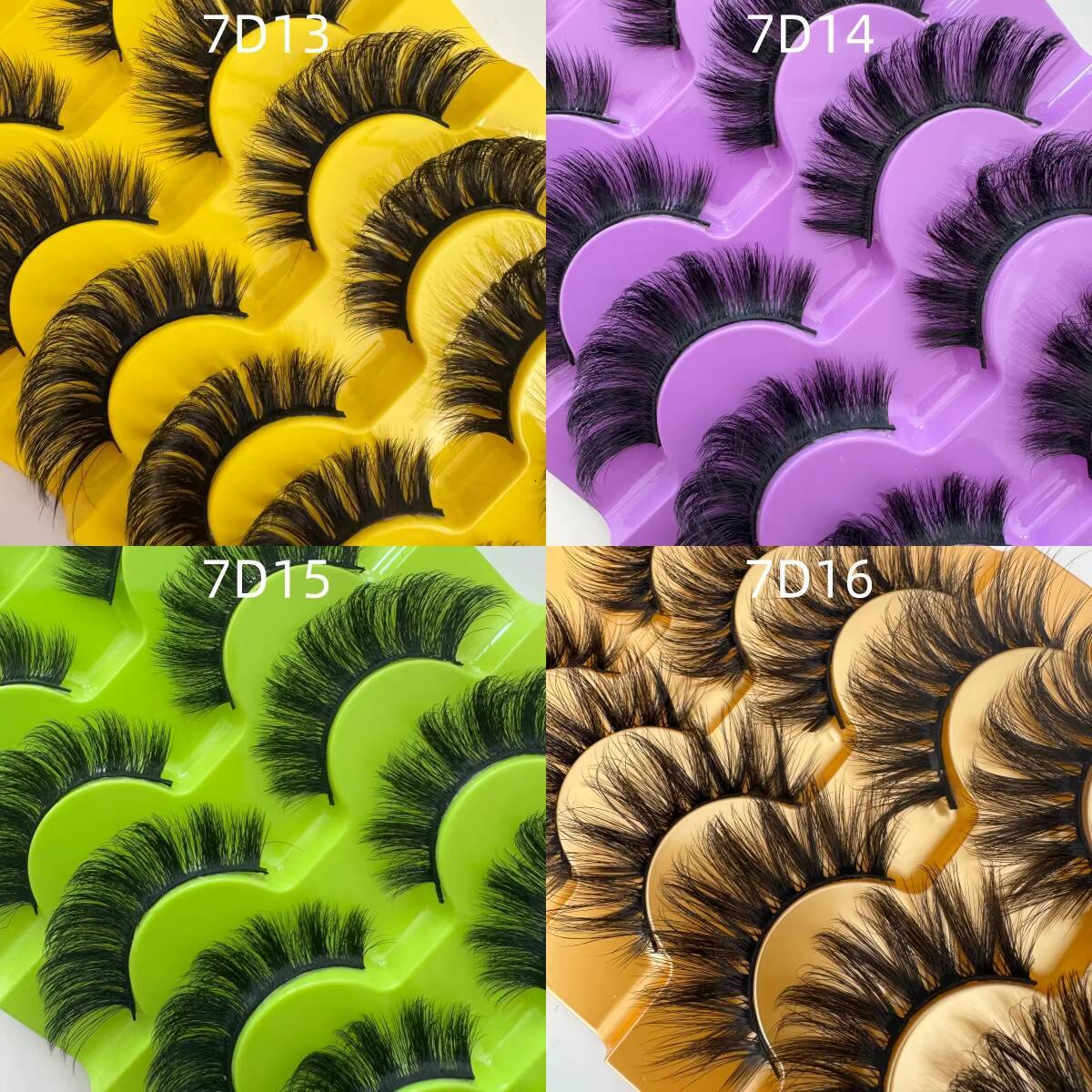 Wholesale 3D Russia Eyelashes Handmade Natural Faux Mink Lashes Strips Private Label Wispy Full Strip Lashes