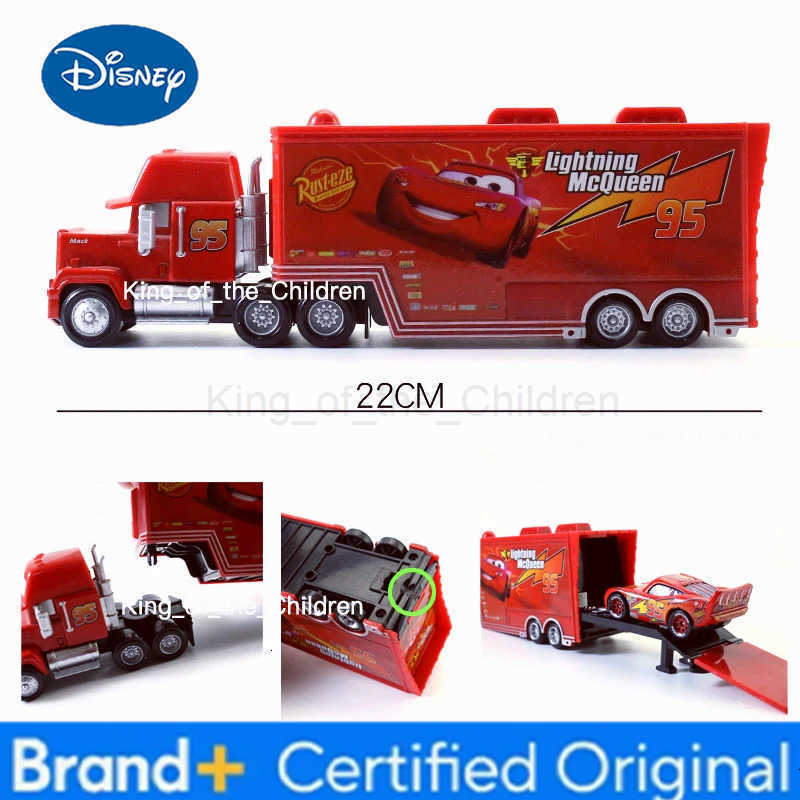 Disney Pixar Cars 3 Toys Car 155 Lightning Mcqueen Mack Uncle Truck Rescue Collection Alloy car model childrens toy gift H251229