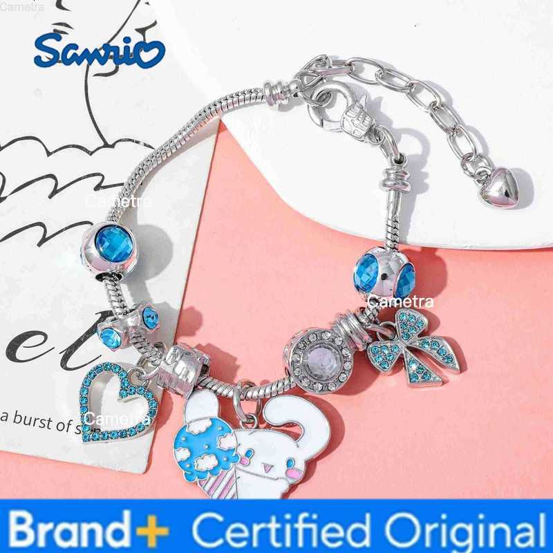 Sanrio Cinnamoroll Figure Inspire Bracelet Sweet Cartoon Rhinestone DIY Accessory for Girl Birthday Jewelry Gift H251229