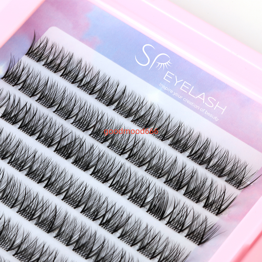 SP EYELASH Wholesale Customization Diy Cluster Lashes Private Label C D Curl Segment Pre-Cut Extension Kit DIY Lash Clusters