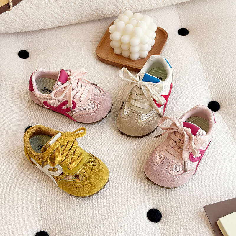 Children's Forrest Gump 2025 Spring and Autumn New Korean Style Girls' Breathable Mesh Sneakers Boys' Soft Sole Running Shoes