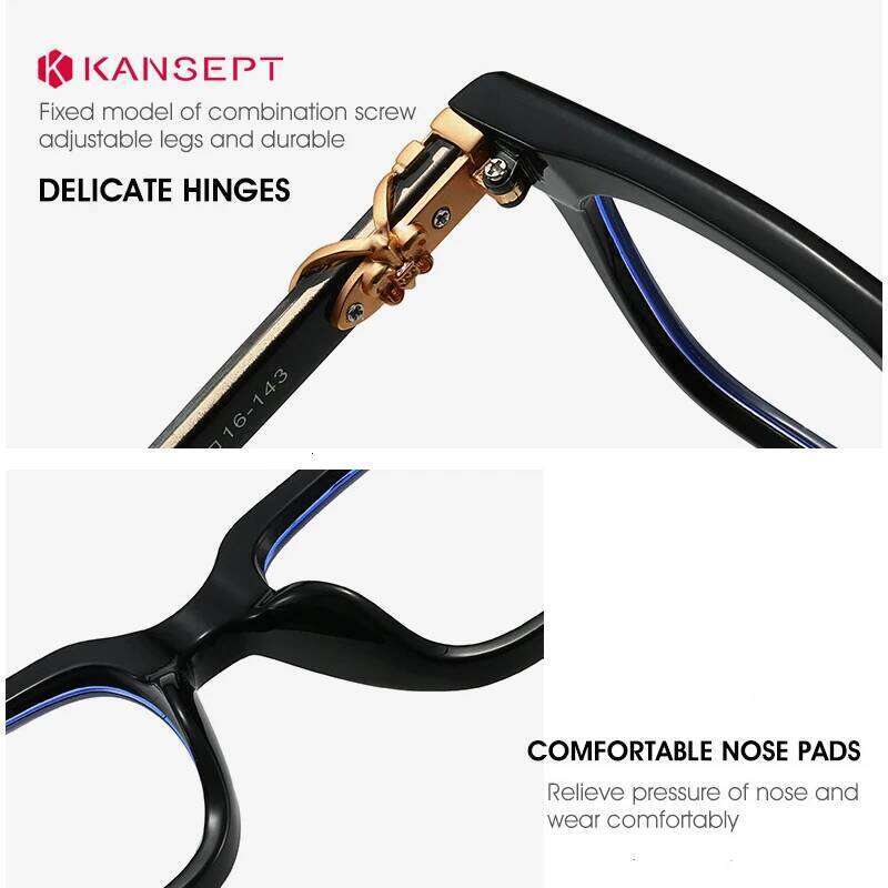 KANSEPT Reading Glasses For Men Optical Lenses With Medical Recipe Womens Sunglasses Women Women's Eyeglass Frame Shades Female