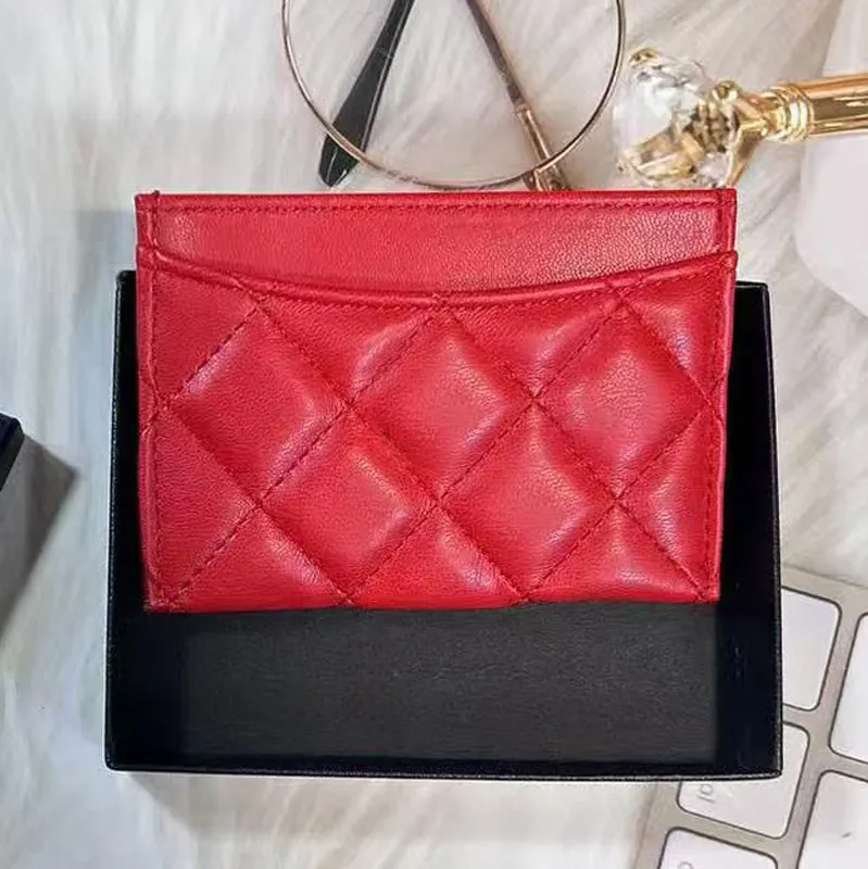 luxury card holder designer wallet women cardholder purse genuine Leather womens men Purses mens Key Ring Credit Coin Mini Wallet wholesale wallet wom