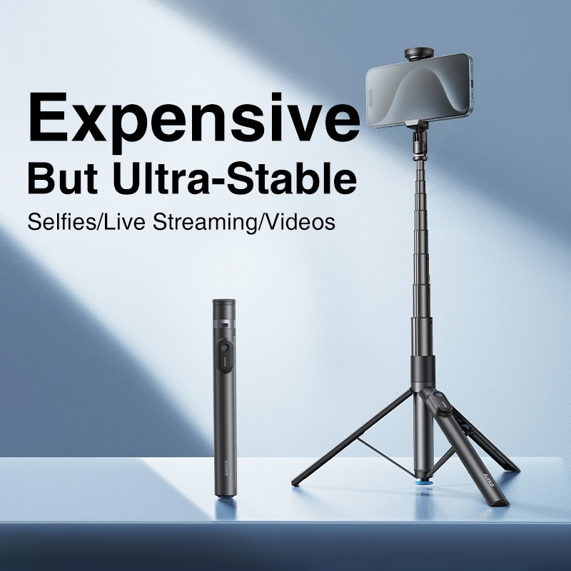 RTAKO 67 Inch Selfie Stick Tripod With Remote, Auto Open Tripod Stand, Rotatable Extendable For All Cell Phones Magnetic Option, For Travel, Live Stre