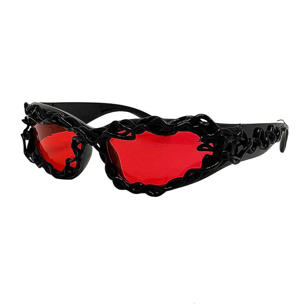 New Trendy Irregular Frame Designer Sunglasses Women and Men Spike Venom Inspired Punk Sun Glasses for Hip-top Party Cool Shades Liuyuemoshang