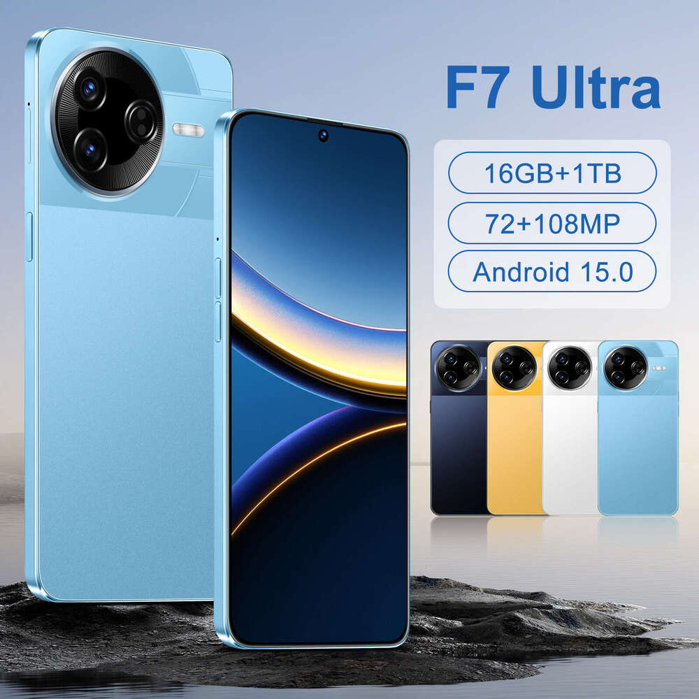 Famous brand cross-border exclusive smartphone F7 Ultra high-definition large screen 16+1TB in stock Android phone source factory CKS