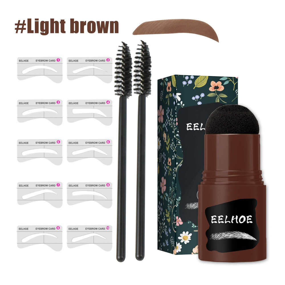 EELHOE Stamp Set Natural Hairline Eyebrow Card Makeup Shadow Contour Powder
