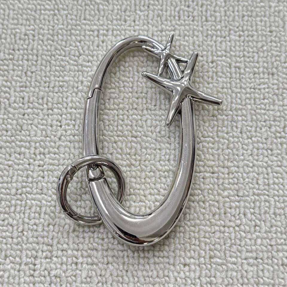 ZAKOL Y2K Punk Star Oval Essential Icon Carabiner Keychain Axe Shaped Mountaineering Car Key Ring Gothic Backpack Decor Jewelry