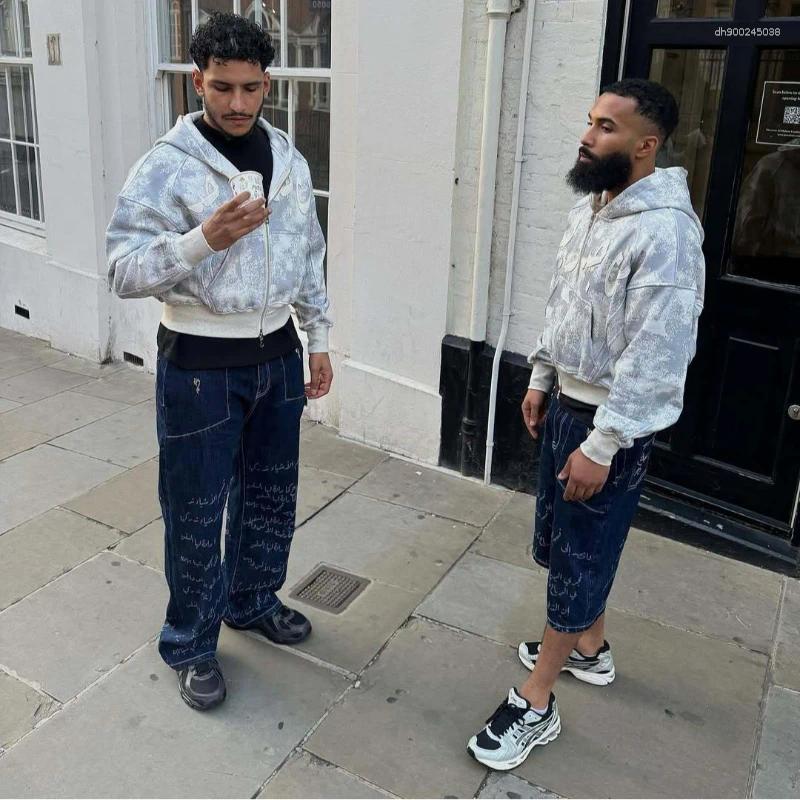 Women's Hoodies Light Colored Loose Hoodie Classic Style Elastic Zipper Camouflage Casual Men's And Street High-end Hip-hop