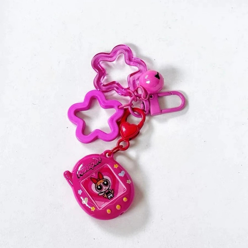 Candy colored Retro small phone keychain Star pendant bag charms Resin For Women Trinket Key Chains Y2K backpack accessories 251219