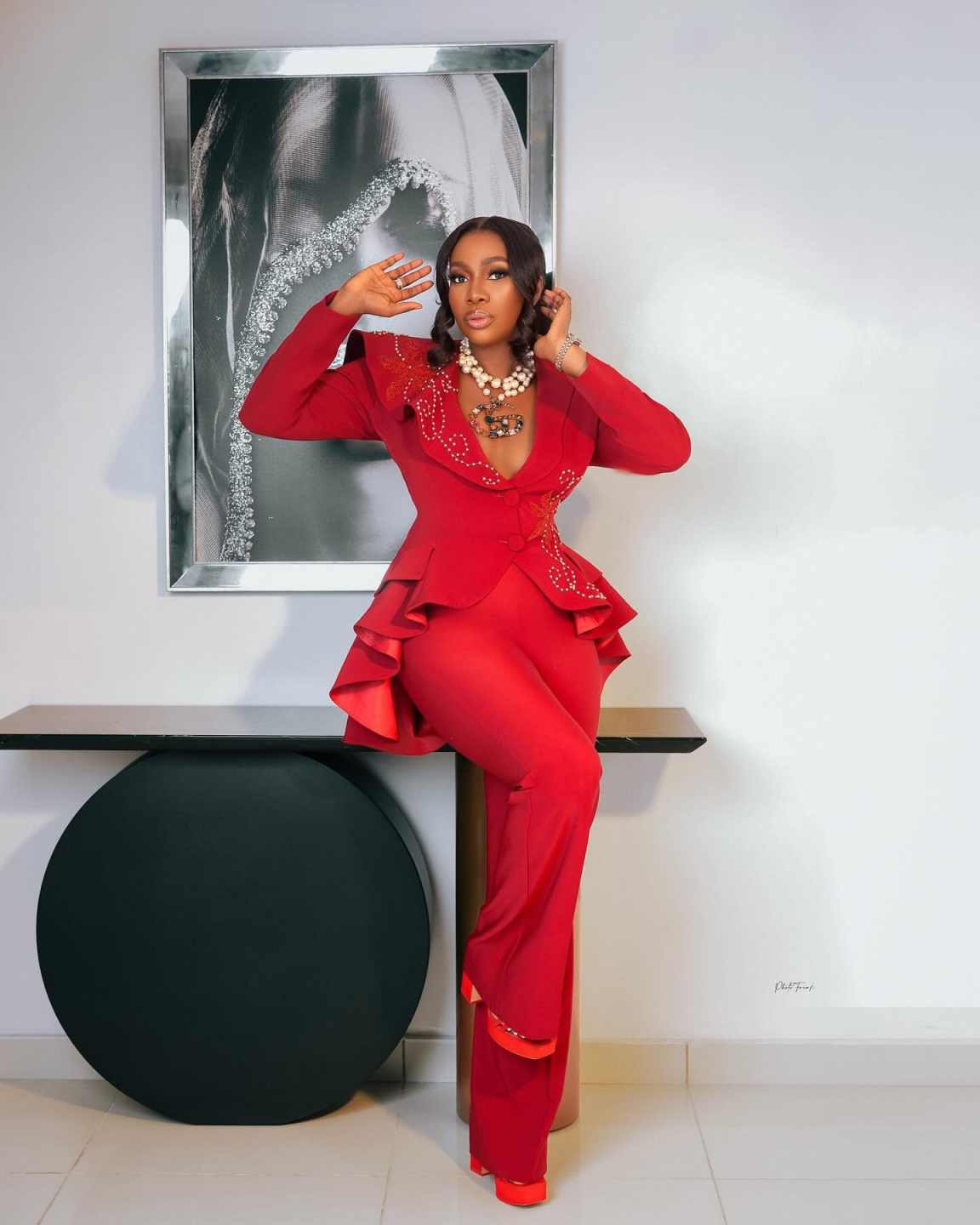 Designer Women Jacket Beaded 2 Piece Set Mother Of The Bride Suits Exquisite Shawl Lapel Single Breasted Pants Suit Customized