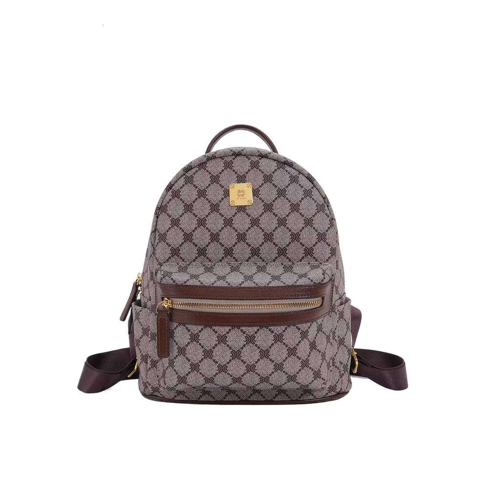 MACK JHARLES retro Print Large Capacity 2025 Autumn New High-end Commuter Backpack