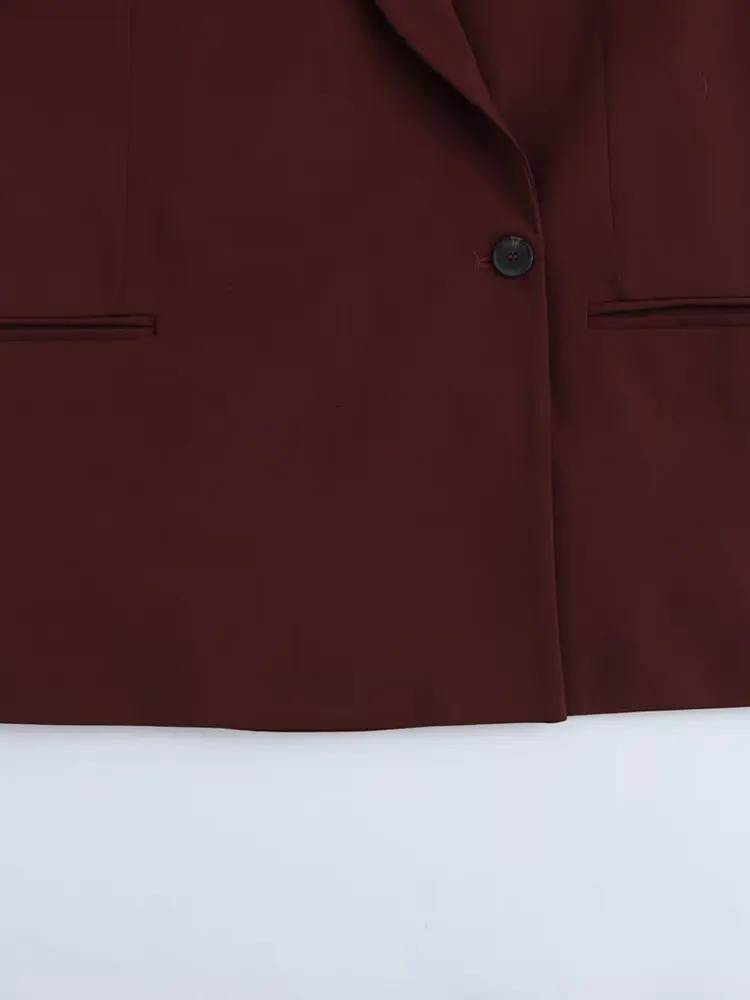 NLZGMSJ 2025 Spring Womens Office Blazer Solid Pockets V Neck Long Sleeve Single Button Blazer Fashion Outwears 251227