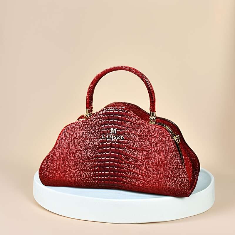 JINXIANGGUO Alligator Texture Handbag