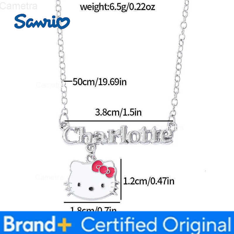 Sanrio Hello Kitty Letter Pendant Necklace - Cartoon Charm Pendant for Birthdays Gifts H251229