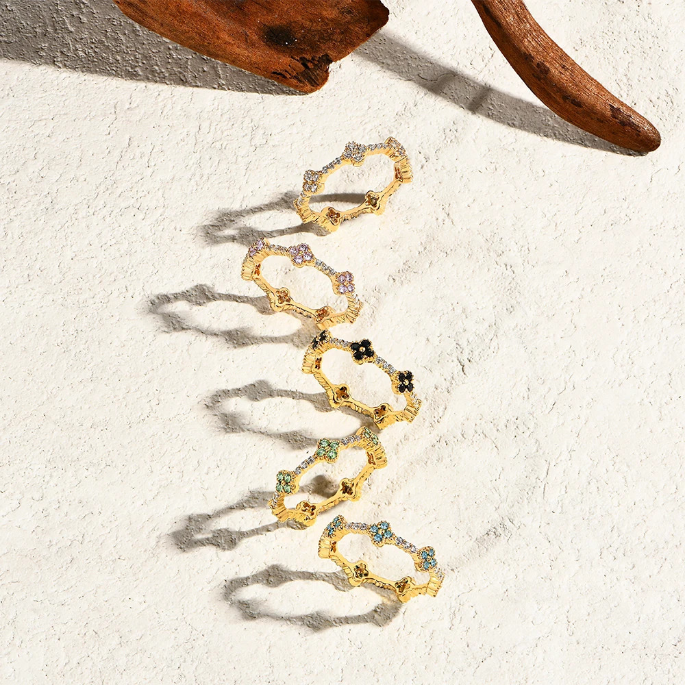 ATTAGEMS DVVS1 Ring for Women 100 Real 925 Sterling Silver Gold Plated Wedding Party Charm Fine Jewelry 251225