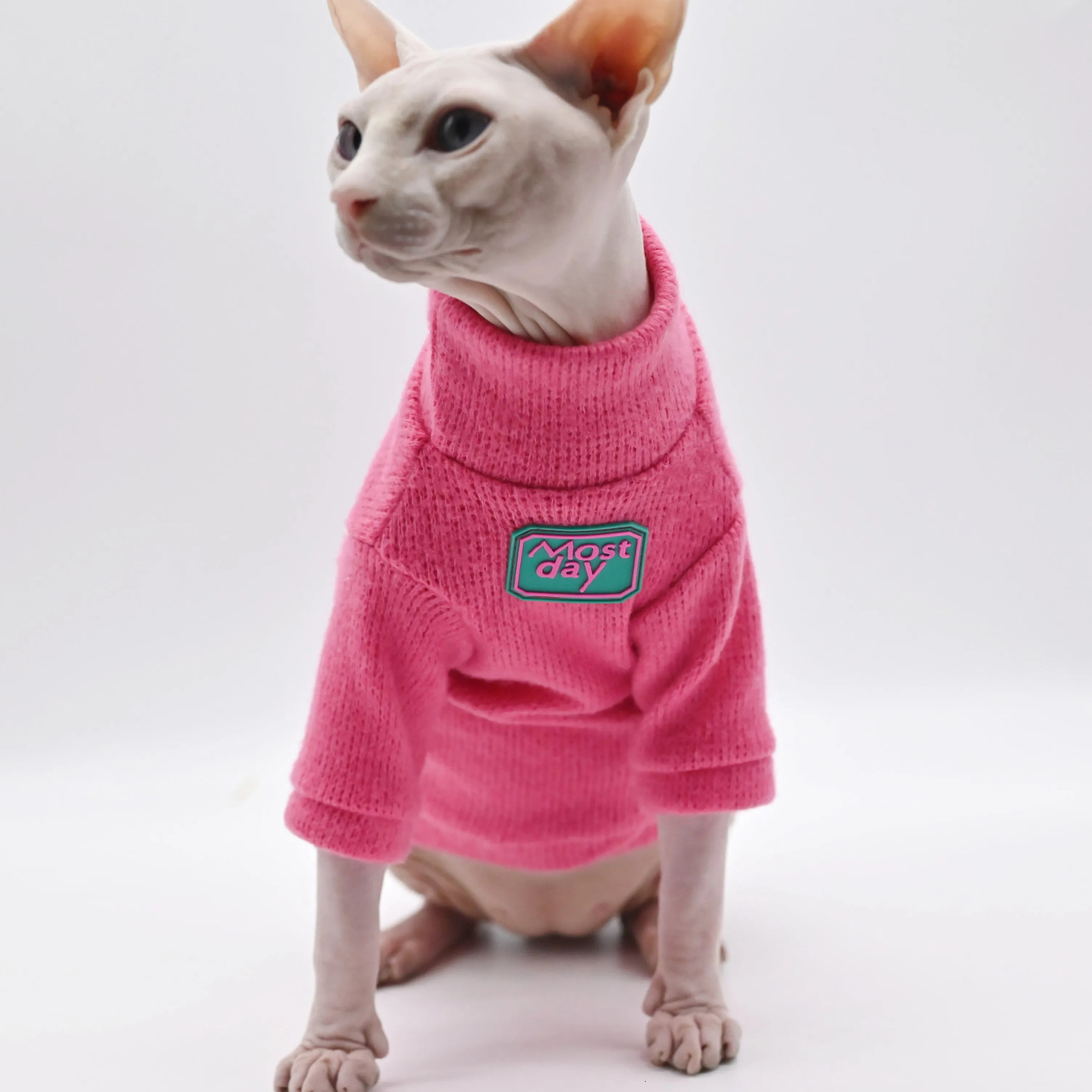 Sphynx Cat Clothes Warm and Soft Hairless Cat Sweater Devon Cat Clothes Cornish Peter Bald Cat Clothes Cat Outfit 251219