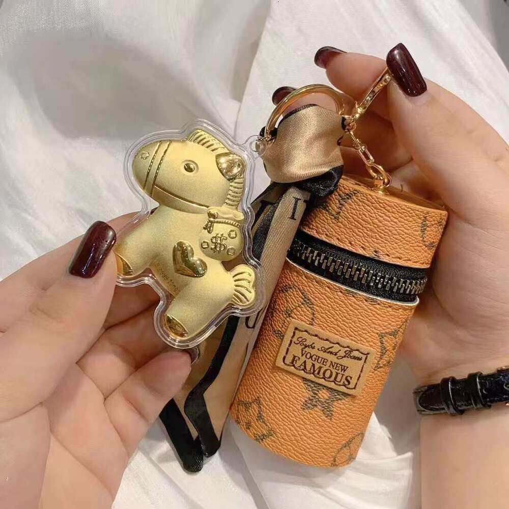 Pony-shaped Key Chain Mini Lip Bag Bag Charm Earphone Case Pendant