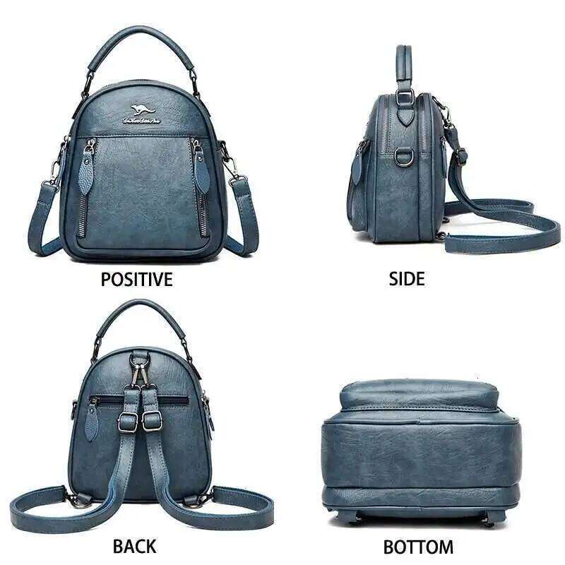 2025 New Stylish Tote Mini For Women Backpack Multipurpose Shoulder Messenger Bag Designer Handbag Vintage Female High Quality