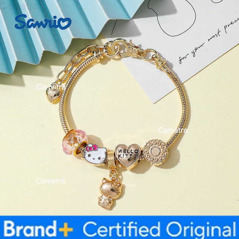 Sanrio Cute Cartoon Character Hello Kitty Beaded Pendant DIY Creative Kawaii Accessory Gift for Women H251229