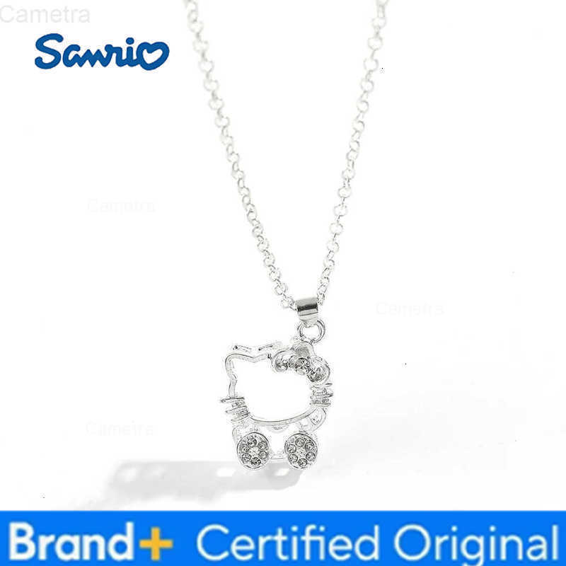 Sanrio Kawaii Necklace Anime Character Hello Kitty Pendant Cartoon Sweet Accessory Card for Cute Girl Birthday Gifts H251229