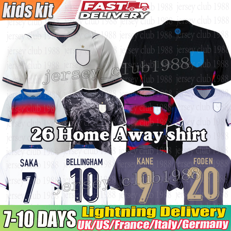 england football Shirt 25 26 27 BELLINGHAM KANE england Shirt SAKA FODEN RICE Soccer Jerseys Konsa Watkins Gordon PALMER Kids kits england football jersey new