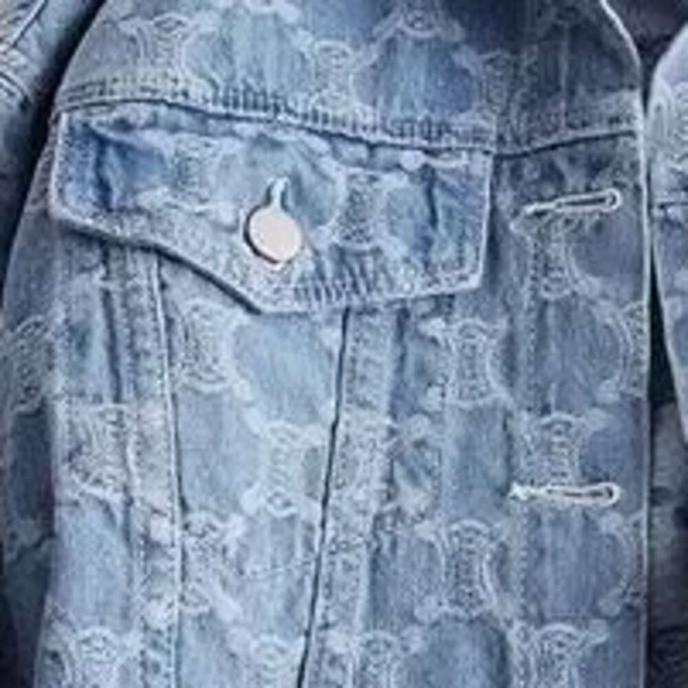 Denim Designer Fashion 2026 Women's Autumn/Winter Style Embroidery Jacquard Cropped Loose-Fit Versatile Tweed Jacket Top For Ladies