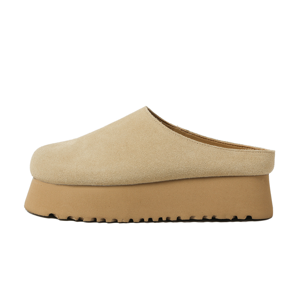 Ladies Thick Bottom Baotou Slippers 2026s Spring Summer New Design Versatile Height Increasing Slippers Size 34-39 Free Shipping Hot Sale Light khaki 