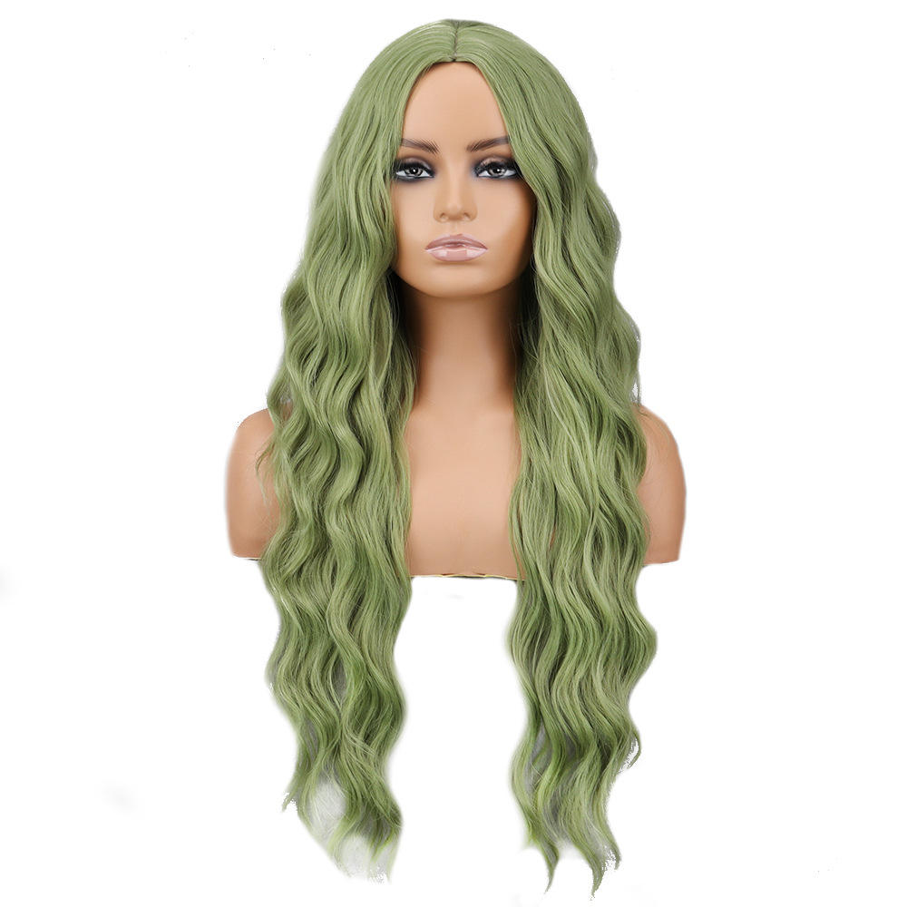 Hot selling wholesale 28 inch synthetic fiber wavy women's wig