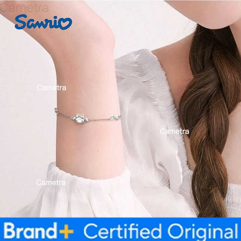 Sanrio New Sanrioed Anime Melody Cinnamoroll Kuromi Cartoon Bracelets Women Chain Party Wedding Jewelry Holiday Gifts Girl H251229
