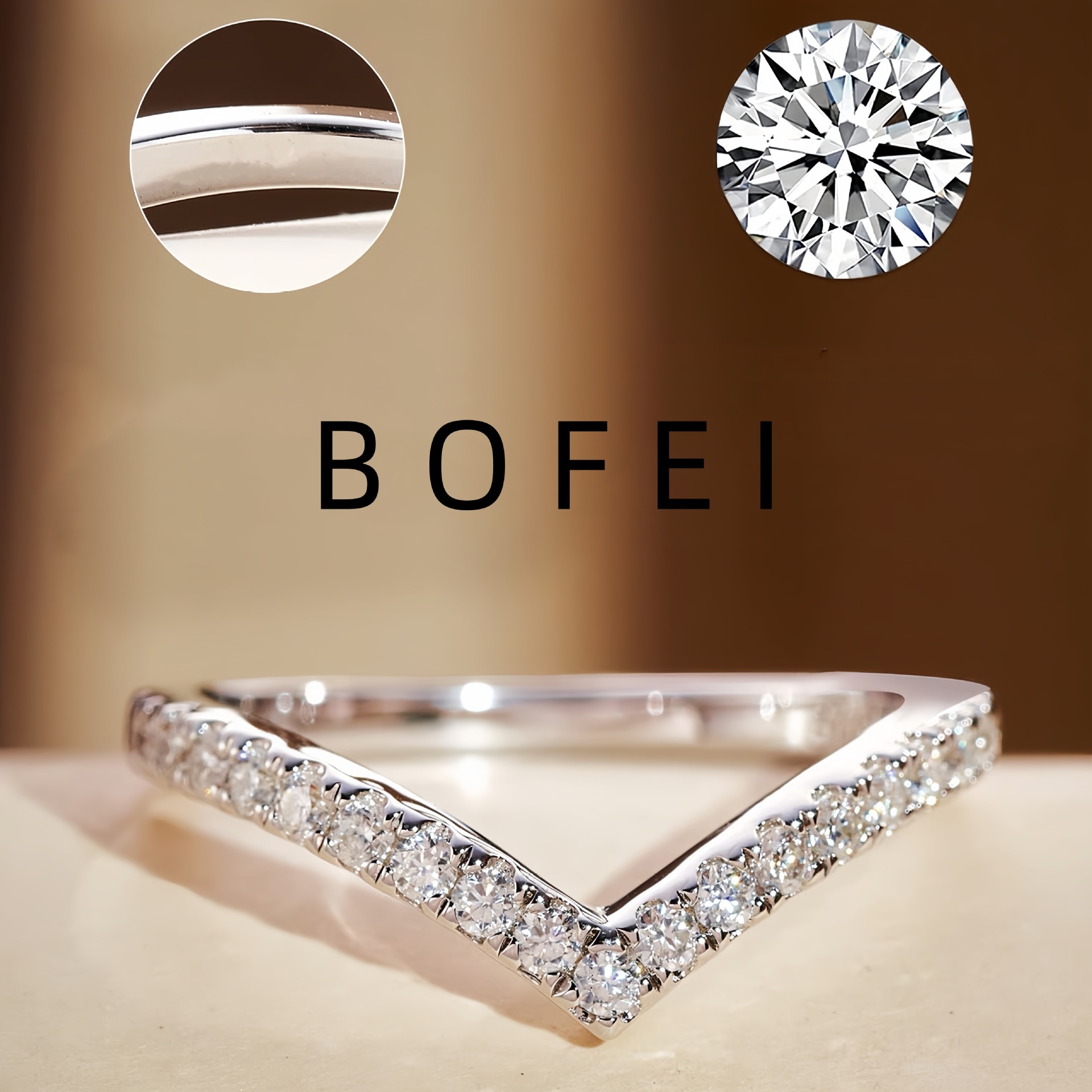 Luxury Brand Designer Jewelry Tiktok Hot-Selling Internet Celebrity Live Classic Diamond Ring Three Lives Three Worlds Couple Rings Twist Rope Zircon 