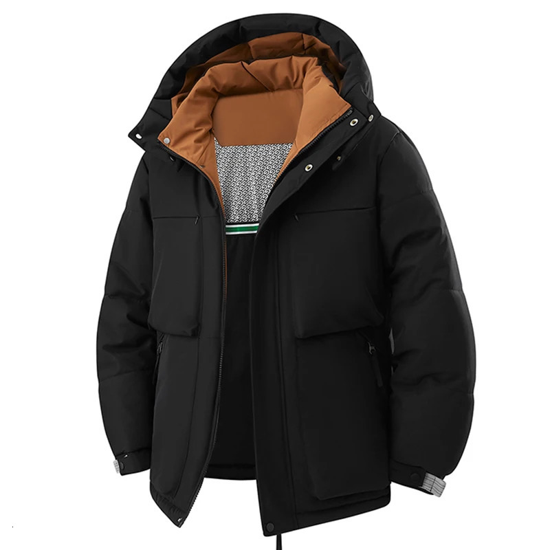 Winter Man Windproof Casual Puffer Jacket Men Thicken Outdoor Detachable Hat Multi Pocket Loose Parka Windbreaker 8XL 251226